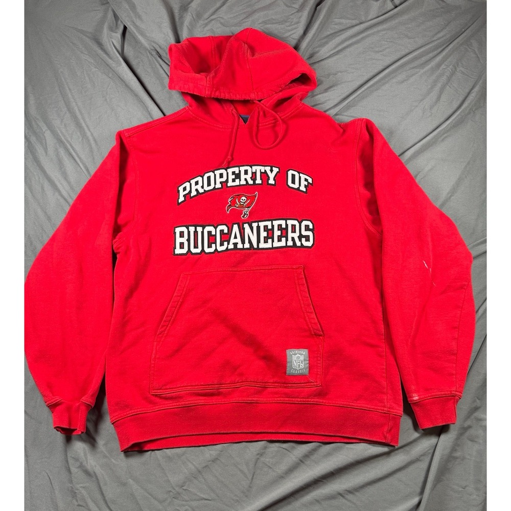 Vintage Reebok Gridiron Classic Hoodie Mens Medium Red NFL Tampa Bay Buccaneers
